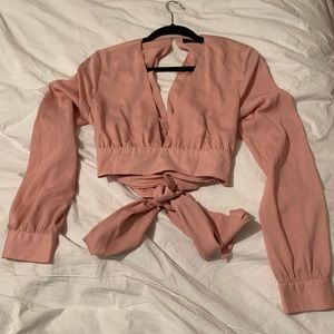 Dusty rose crop top